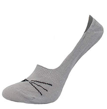 Load image into Gallery viewer, Women's Cotton No Show Soft Loafer Invisible Ultra Thin Socks 3 Pairs (5-9, grey)
