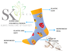 Load image into Gallery viewer, Cotton Mid Calf Crew Unisex Socks – Soft, Breathable Socks (Pack of 3-pairs)