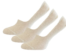 Load image into Gallery viewer, Linen Flax Women's Soft Breathable No Show Socks 3-pairs.