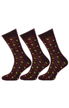 Load image into Gallery viewer, Men Cotton Soft Breathable Mid Calf Crew Socks (Pack of 3-pairs)