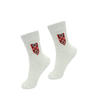 Load image into Gallery viewer, Linen Flax Women Soft Breathable Embroidery Ornament Socks (Pack of 2-pairs)