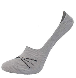 Women's Cotton No Show Soft Loafer Invisible Ultra Thin Socks 3 Pairs (5-9, grey)