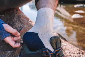 Men's Heavy Thick Terry Linen Socks - Soft Warm Comfort Winter Crew Socks (2-pairs)