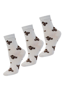 Kids Cotton Soft Breathable Mid Calf Crew Socks (Pack of 3-pairs).