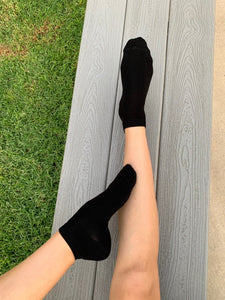 Black Bamboo Socks for Men and Women 3 Pairs – Low Cut Style Socks (Unisex Size 7-11)