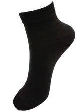 Load image into Gallery viewer, Black Bamboo Socks for Men and Women 3 Pairs – Low Cut Style Socks (Unisex Size 7-11)
