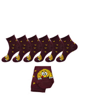 Load image into Gallery viewer, Women Cotton Soft Breathable Mid Calf Crew Socks (Pack of 3-pairs or 6-pairs).
