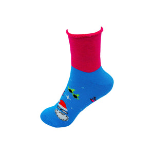 Women's Thick Terry Cotton Socks - Soft Warm Comfort Casual Crew Winter Socks (Pack of 2), Multicolor