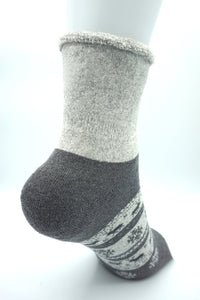 Women's Thick Terry Cotton Socks - Soft Warm Comfort Casual Crew Winter Socks (Pack of 2), Multicolor